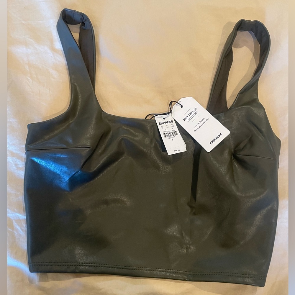 NWT Express pleather top